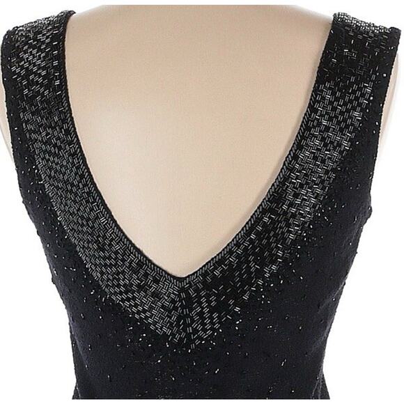 ST JOHN KNIT EVENING Beaded Sequin Embellished Low Back Cami Top Size Medium EUC - Picture 6 of 10